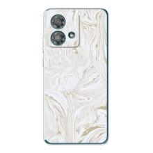 Мраморный чехол на Motorola Edge 40 Neo (VPrint) (Белый мрамор)