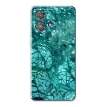 Мраморный чехол на Motorola Edge 40 Neo (VPrint) (Зеленый мрамор)