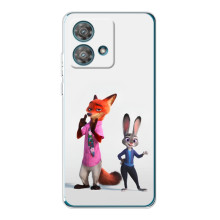 Силіконовий чохол з принтом Зоотрополіс для Motorola Edge 40 Neo – Джуді і Нік