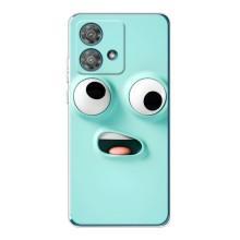 Силиконовые Чехлы (смешные стикеры) для Motorola Edge 40 Neo – мордочка