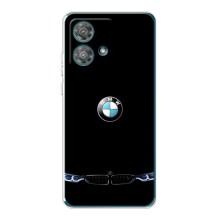 Силиконовый бампер с картинкой машины на Motorola Edge 40 Neo – Черный BMW