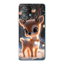 Яскравий чохол для Motorola Edge 40 Neo з Зимові Оленята – Оленятко
