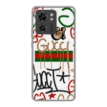 Брендновые Чехлы для Motorola Edge 40 Pro - (PREMIUMPrint) (Стиль GUUCI)