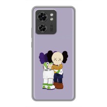 Чехлы для Motorola Edge 40 Pro - Bearbrick Louis Vuitton (PREMIUMPrint) (Дружба Беарбрик)