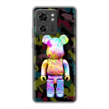 Чехлы для Motorola Edge 40 Pro - Bearbrick Louis Vuitton (PREMIUMPrint) (Яркий Bearbrick)