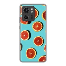 Чехлы с Фруктами для Motorola Edge 40 Pro (VPrint) (Грейпфрут)