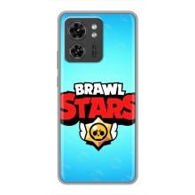 Чехлы Brawl Stars для Motorola Edge 40 Pro (AlphaPrint) – Лого Бравл Старс