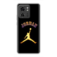 Чехлы для Motorola Edge 40 Pro - с картинкой JORDAN (AlphaPrint) (Jordan Gold)