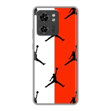 Чехлы для Motorola Edge 40 Pro - с картинкой JORDAN (AlphaPrint) (Лого Джордан)