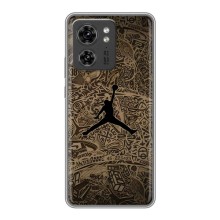 Чехлы для Motorola Edge 40 Pro - с картинкой JORDAN (AlphaPrint) (Logo Jordan)