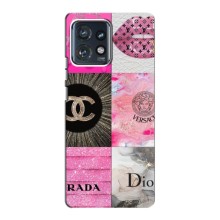 Чехол (Dior, Prada, YSL, Chanel) для Motorola Edge 40 Pro (Модница)