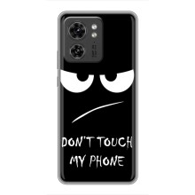 Чехол для Мото Ейдж 40 Про - (AlphaPrint) с печатью (ТОП продаж) (Dont Touch)
