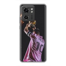 Чохол Мессі футболіст для Motorola Edge 40 Pro (Мессі з кубком)