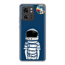 Чехол NASA для Motorola Edge 40 Pro (AlphaPrint) (Мальчик в шлеме)