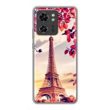 Чехол Эйфелева Башня для Motorola Edge 40 Pro - (AlphaPrint) (Эйфелева Башня)