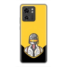 Чехол PUBG для Мото Ейдж 40 Про (AlphaPrint) (Пабг в шлеме)