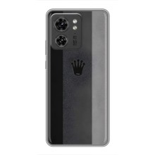 Чехол с Короной Мото Ейдж 40 Про - (AlphaPrint) (Коронка)