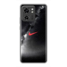 Чехол для Motorola Edge 40 Pro - с принтом Найк (AlphaPrint) (Найк красный)