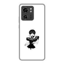 Чехлы Венсдей на Motorola Edge 40 Pro Уэнсдей (AlphaPrint) (танец Уэнздей)