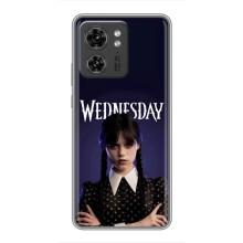 Чехлы Венсдей на Motorola Edge 40 Pro Уэнсдей (AlphaPrint) (Wednesday)