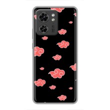 Чехол с символикой Аниме для Motorola Edge 40 Pro (Анимешные тучки)