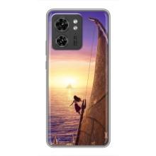 Чехол с мультфильмом Моана Motorola Edge 40 Pro (Моана в море)