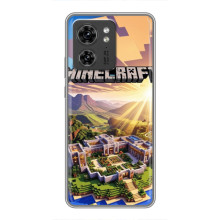 Чехол с картинками Майнкрафт для Мото Ейдж 40 Про – Minecraft