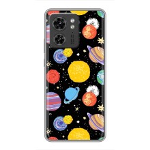 Космические Чехлы для Мото Ейдж 40 Про (VPrint) (Рисованные планеты)