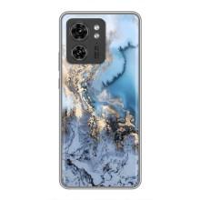Мраморный чехол на Motorola Edge 40 Pro (VPrint) (Нежный мрамор)