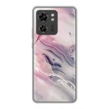 Мраморный чехол на Motorola Edge 40 Pro (VPrint) (Пурпурный Мрамор)