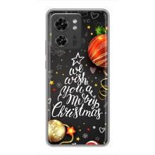 Рождественские Чехлы для Motorola Edge 40 Pro (VPrint) (Елочка)