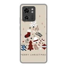 Рождественские Чехлы для Motorola Edge 40 Pro (VPrint) (Merry Christmas)