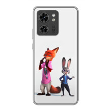 Силіконовий чохол з принтом Зоотрополіс для Motorola Edge 40 Pro – Джуді і Нік
