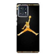 Силиконовый Чехол Nike Air Jordan на Моторола Мото едж 40 про (Джордан 23)