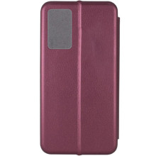Кожаный чехол-книжка Classy для Motorola Edge 50 Fusion – Бордовый