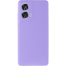Чохол Silicone Cover Lakshmi Full Camera (AA) для Motorola Edge 50 Fusion – Бузковий