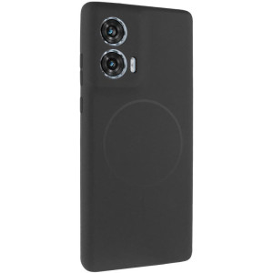 Чехол Silicone Cover Lakshmi Full Camera (AA) with Magnetic Fit для Motorola Edge 50 Fusion – Черный