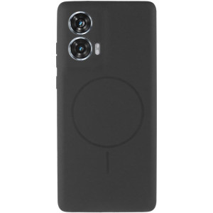 Чехол Silicone Cover Lakshmi Full Camera (AA) with Magnetic Fit для Motorola Edge 50 Fusion – Черный
