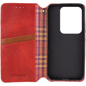 Шкіряний чохол-книжка GETMAN Cubic (PU) для Motorola Edge 50 Fusion