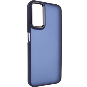 Чехол TPU+PC Lyon Frosted для Motorola Edge 50 Fusion / G85 – Темно-синий