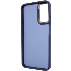 Чехол TPU+PC Lyon Frosted для Motorola Edge 50 Fusion / G85 – Темно-синий