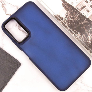 Чехол TPU+PC Lyon Frosted для Motorola Edge 50 Fusion / G85 – Темно-синий