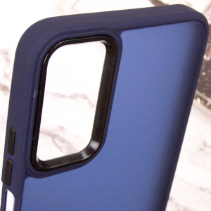 Чехол TPU+PC Lyon Frosted для Motorola Edge 50 Fusion / G85 – Темно-синий