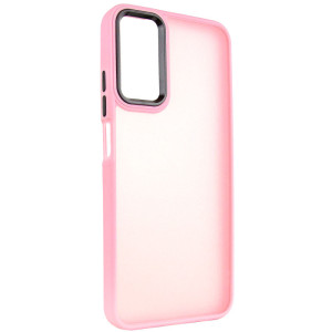 Чехол TPU+PC Lyon Frosted для Motorola Edge 50 Fusion / G85 – Розовый