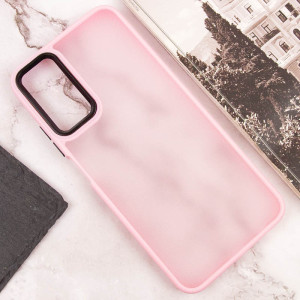 Чехол TPU+PC Lyon Frosted для Motorola Edge 50 Fusion / G85 – Розовый