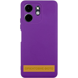 Чехол TPU GETMAN Liquid Silk Full Camera для Motorola Edge 50 Fusion – Фиолетовый
