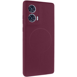 Чехол Silicone Cover Lakshmi Full Camera (AA) with Magnetic Fit для Motorola Edge 50 Fusion – Бордовый