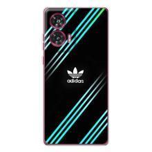 Чохли Адидас для Motorola Edge 50 Fusion (AlphaPrint) (Адідас з полосами)