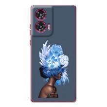 Чехлы (ART) Цветы на Motorola Edge 50 Fusion (VPrint) (Квіти на голові)