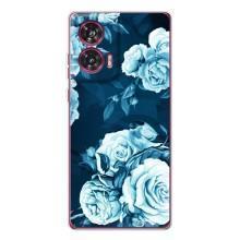 Чехлы (ART) Цветы на Motorola Edge 50 Fusion (VPrint) (Блактині бутони)